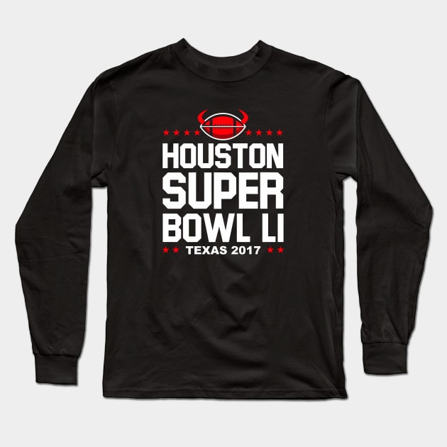 Super Bowl LI Long Sleeve T-Shirt by ajarsbr